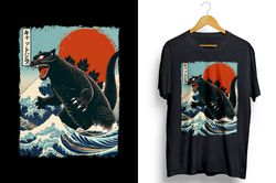 catzilla japanese art png sublimation 2