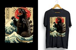 catzilla japanese art png sublimation