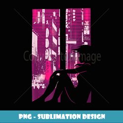 asian city landscape girl graphic - exclusive sublimation digital file