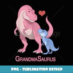 grandmasaurus grandmother & baby boy t-rex dinosaurs - sublimation-ready png file