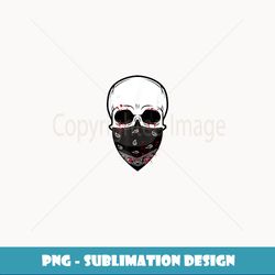 halloween skull with bandana shirt - exclusive sublimation digital file