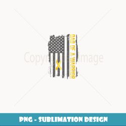 childhood cancer usa flag dad of a warrior childhood cancer - creative sublimation png download