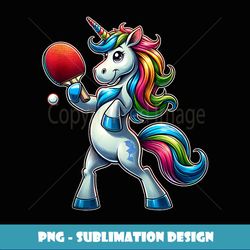 dab unicorn with table tennis bat for table tennis pingpong - signature sublimation png file