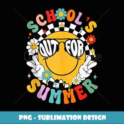 retro last day of school's out for summer teacher boys girls - retro png sublimation digital download