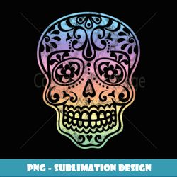 womens mexican skull pattern mexico halloween candy skull summer - high-quality png sublimation download