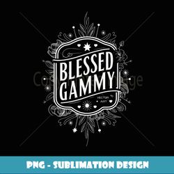 blessed gammy grandma gifts funny graphic tees for womenen - retro png sublimation digital download