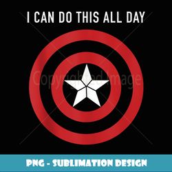 marvel captain america i can do this all day shield portrait - stylish sublimation digital download