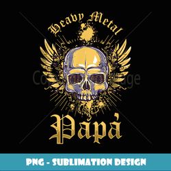 mens heavy metal papa skeleton metal head death metal - special edition sublimation png file