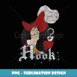 disney peter pan captain hook mischievous smile circle logo - instant sublimation digital download