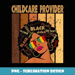 childcare provider afro african american black history month - trendy sublimation digital download