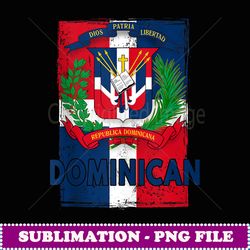 coat of arms republica dominicana & dominican flag outfit - png sublimation digital download