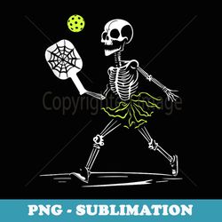 spooky pickleball halloween skeleton - aesthetic sublimation digital file