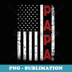 proud papa usa flag fathers day s from grandchildren - digital sublimation download file