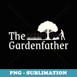 mens the gardenfather funny gardening plant father dad daddy - retro png sublimation digital download