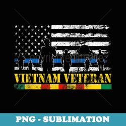 u.s army vietnam veteran american flag soldier vietnam war - premium sublimation digital download