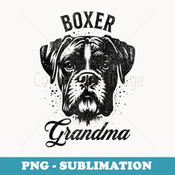 boxer grandma boxer dog lovers nana mothers day - exclusive sublimation digital file