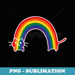 lgbtq rainbow cats cute purride gay pride cat lgbt flag - png sublimation digital download