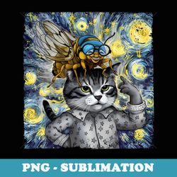 the cicadas reunion tour summer 2024 cicada & cat van gogh - png sublimation digital download