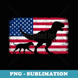 retro plott hound dad 4th of july us american flag patriotic - premium png sublimation file