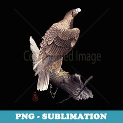 eagle hawk bird of prey vintage japanese ukiyo-e woodblock - trendy sublimation digital download