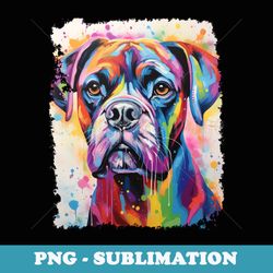pop art cute boxer dog - trendy sublimation digital download