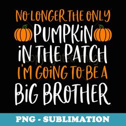 big brother fall pregnancy announcement halloween - png sublimation digital download