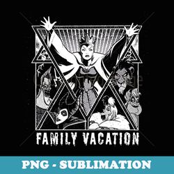disney villains graphic print group family vacation trip - decorative sublimation png file