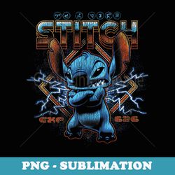 disney lilo & stitch folded arms rock - professional sublimation digital download