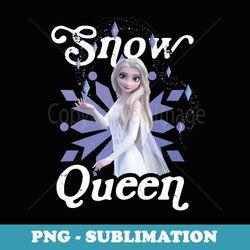 disney frozen 2 elsa snow queen portrait - retro png sublimation digital download