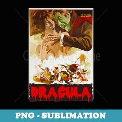 retro halloween monster horror movie vampire dracula - special edition sublimation png file