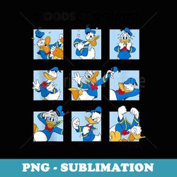 disney mickey and friends donald duck moods box up - png sublimation digital download