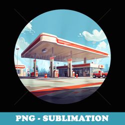 cool gas station costume - png sublimation digital download