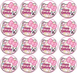 sugar paper 16 images 2 inches round hello kitty