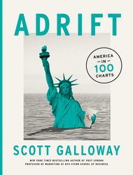 adrift: america in 100 charts by scott galloway