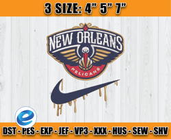 nba mix nike, new orleans embroidery design, nba embroidery, nba new orleans embroidery, nfl embroidery 01