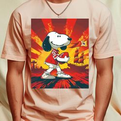 snoopy vs chiefs logo dynamics png, football player png, chiefs vs snoopy art sale digital png files