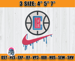 nba mix nike, la clippers embroidery design, nba embroidery, nba la clippers embroidery, nfl embroidery 01