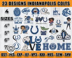 bundle 24 designs nfl indianapolis colts embroidery, nfl indianapolis colts logo embroidery, nfl embroidery files