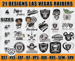 bundle 21 designs nfl las vegas raiders embroidery, nfl las vegas raiders logo embroidery, nfl embroidery files