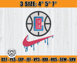 nba mix nike, la clippers embroidery design, nba embroidery, nba la clippers embroidery, nfl embroidery 01