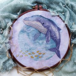 flying on a whale cross stitch pattern pdf