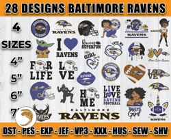 bundle 28 designs baltimore ravens embroidery, nfl baltimore ravens embroidery, nfl embroidery files 03