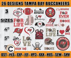 bundle 26 designs nfl tampa bay buccaneers embroidery, nfl tampa bay buccaneers logo embroidery, nfl embroidery files