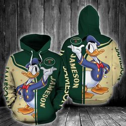 jameson irish whiskey hoodie/zip hoodie design 3d full printed sizes s - 5xl - qc01