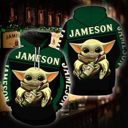 jameson irish whiskey hoodie/zip hoodie/t-shirt design 3d full printed sizes s - 5xl 278022