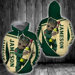 jameson irish whiskey hoodie/zip hoodie design 3d full printed sizes s - 5xl 280185