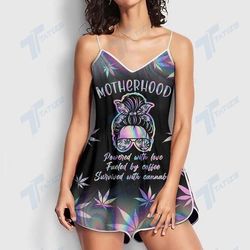 CANNABIS MOTHERHOOD ROMPERS FOR WOMEN DESIGN 3D SIZE XS - 3XL - CA102238