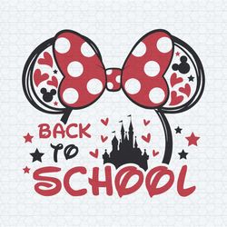 back to school minnie mouse head svg