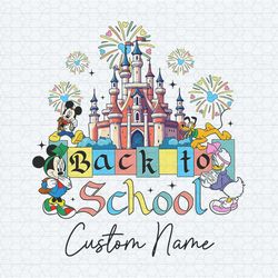 custom back to school disney castle png