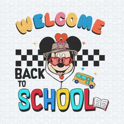 mickey mouse welcome back to school svg
